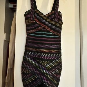 Multicolor Bandage Dress